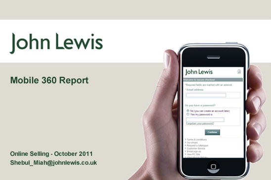 John Lewis 360 Mobile Report